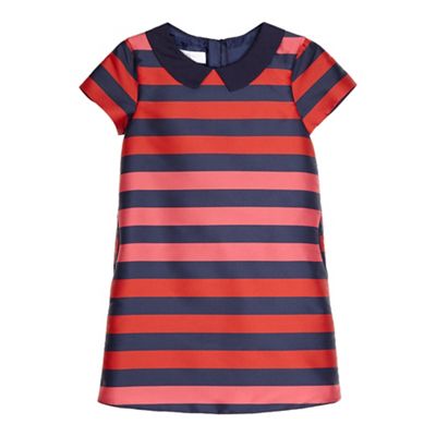 J by Jasper Conran Girls' red striped shift dress